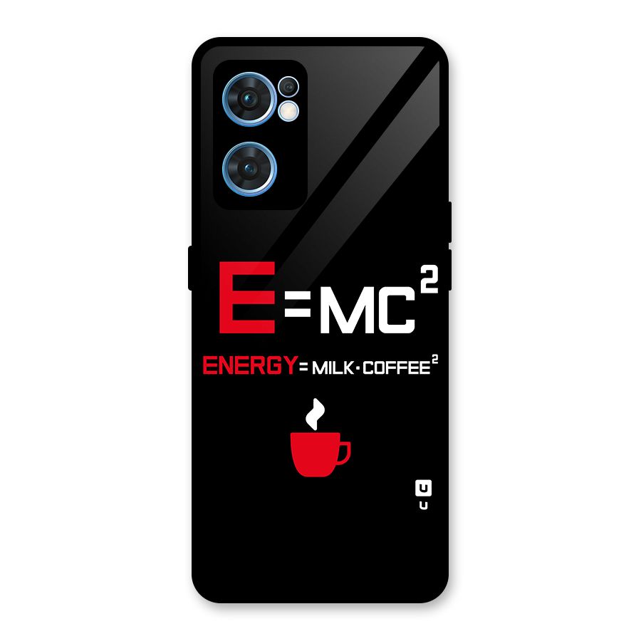 Energy Coffee Equation Glass Back Case for Oppo Reno7 5G