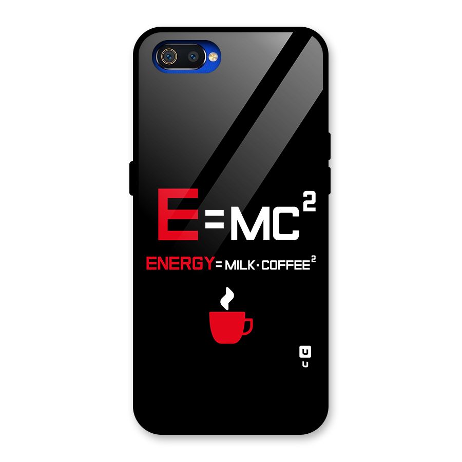 Energy Coffee Equation Glass Back Case for Realme C2