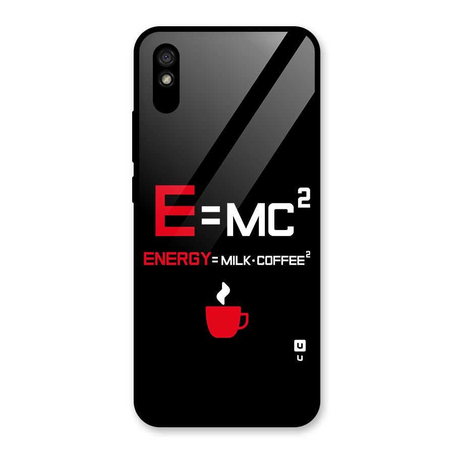 Energy Coffee Equation Glass Back Case for Redmi 9A