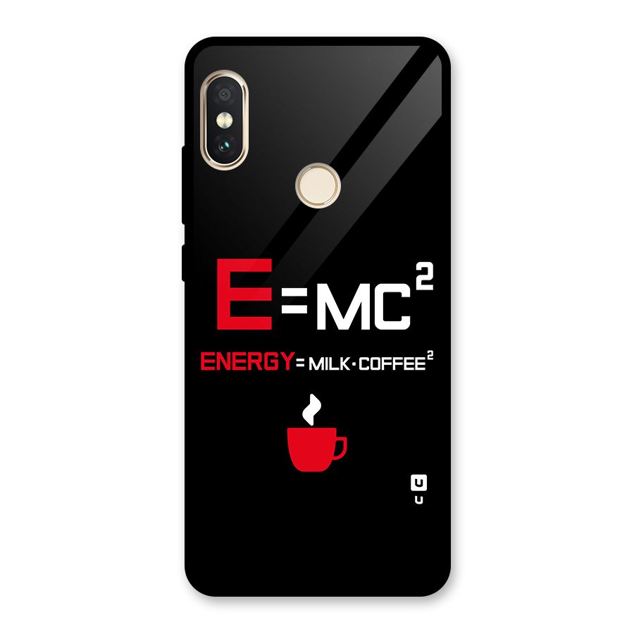 Energy Coffee Equation Glass Back Case for Redmi Note 5 Pro