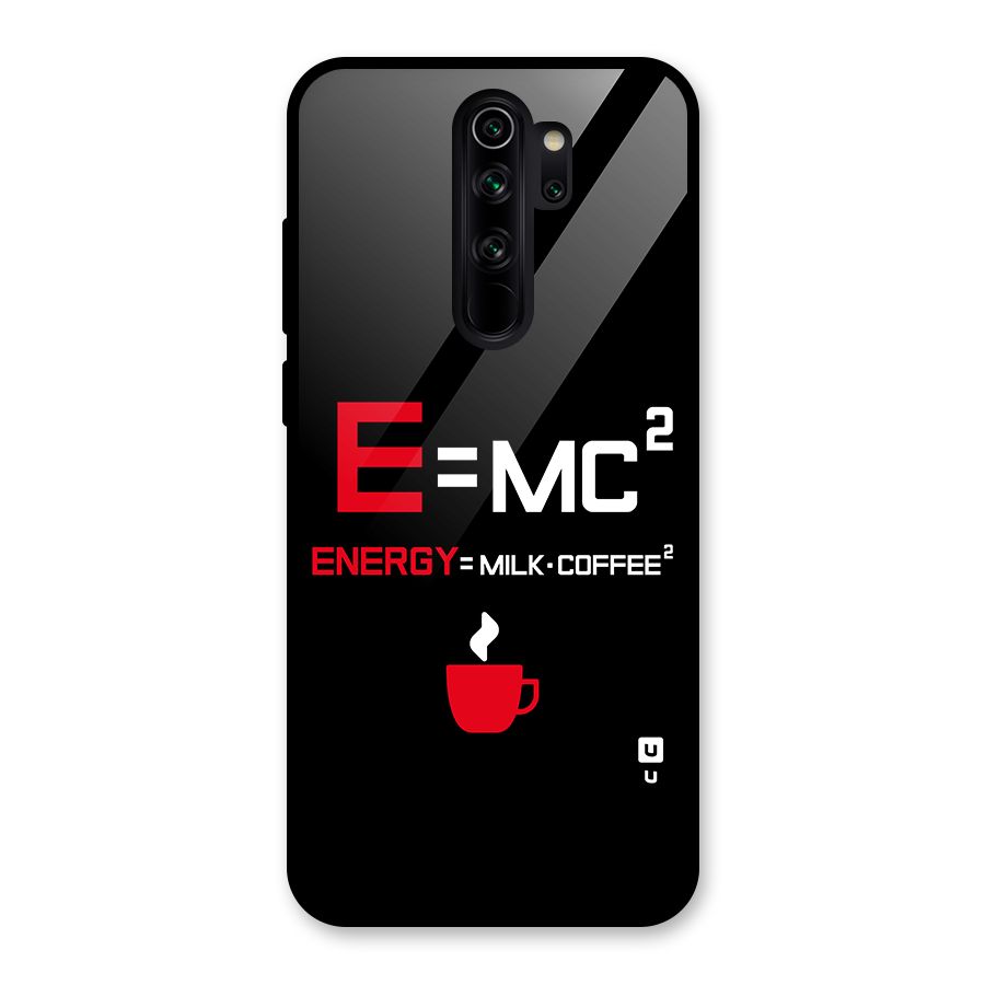 Energy Coffee Equation Glass Back Case for Redmi Note 8 Pro