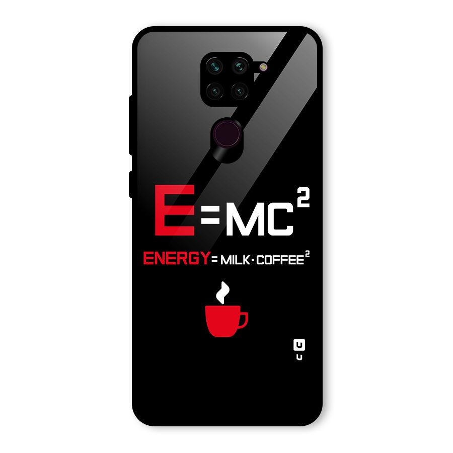 Energy Coffee Equation Glass Back Case for Redmi Note 9