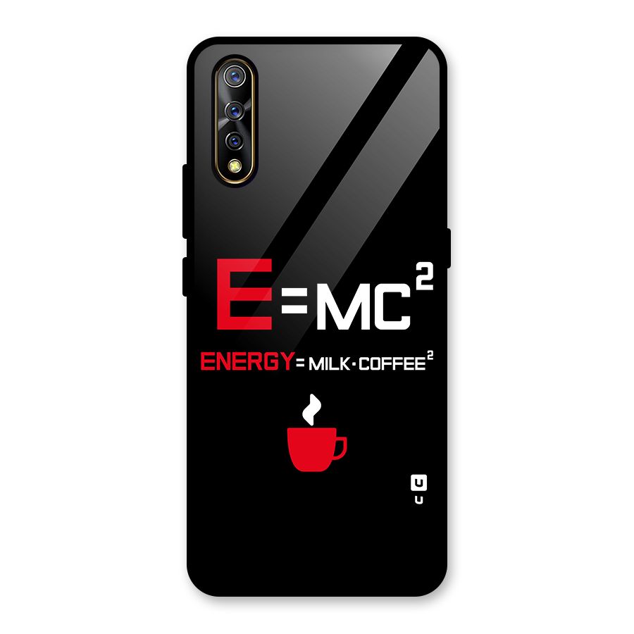 Energy Coffee Equation Glass Back Case for Vivo S1