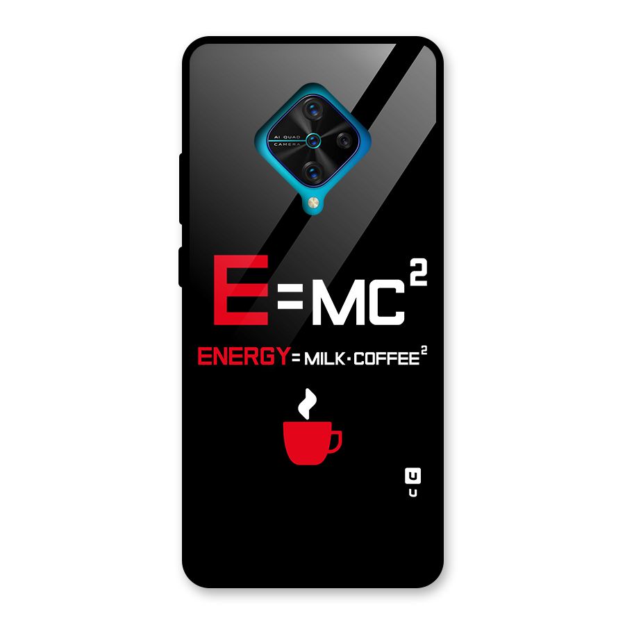 Energy Coffee Equation Glass Back Case for Vivo S1 Pro