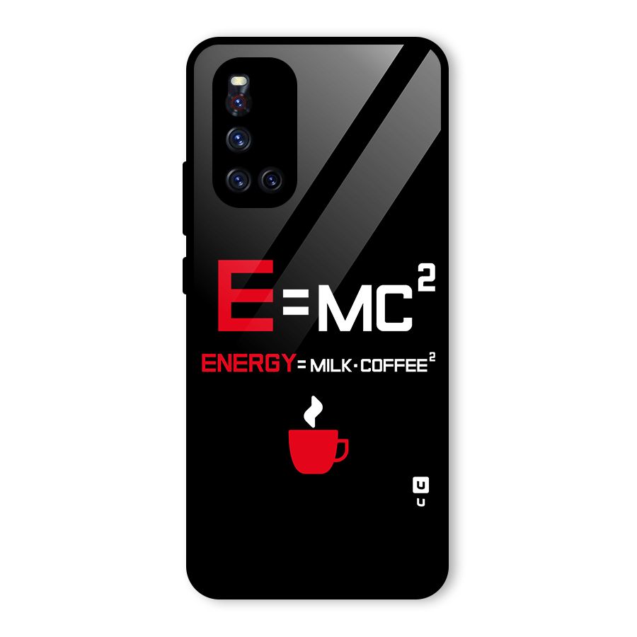 Energy Coffee Equation Glass Back Case for Vivo V19