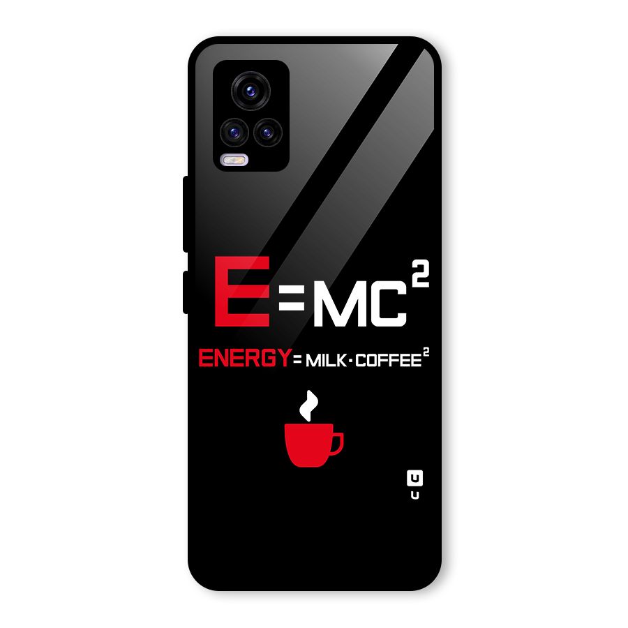 Energy Coffee Equation Glass Back Case for Vivo V20