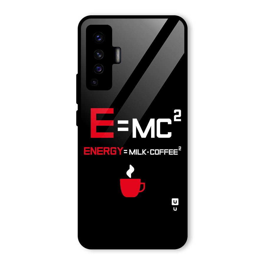 Energy Coffee Equation Glass Back Case for Vivo X50