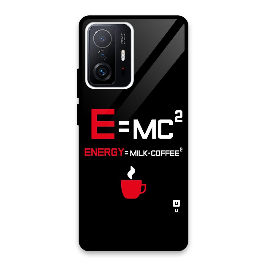 Energy Coffee Equation Glass Back Case for Xiaomi 11T Pro