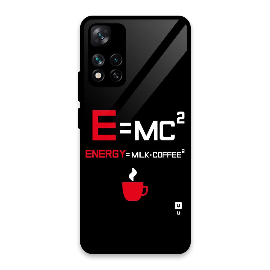 Energy Coffee Equation Glass Back Case for Xiaomi 11i HyperCharge 5G