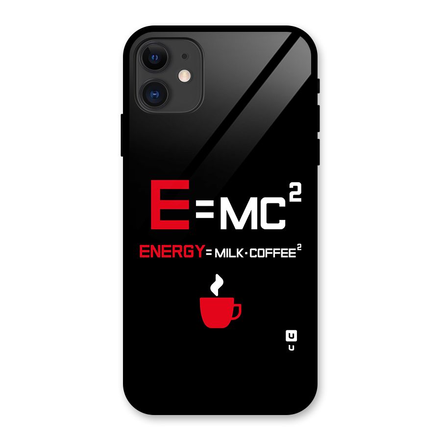 Energy Coffee Equation Glass Back Case for iPhone 11
