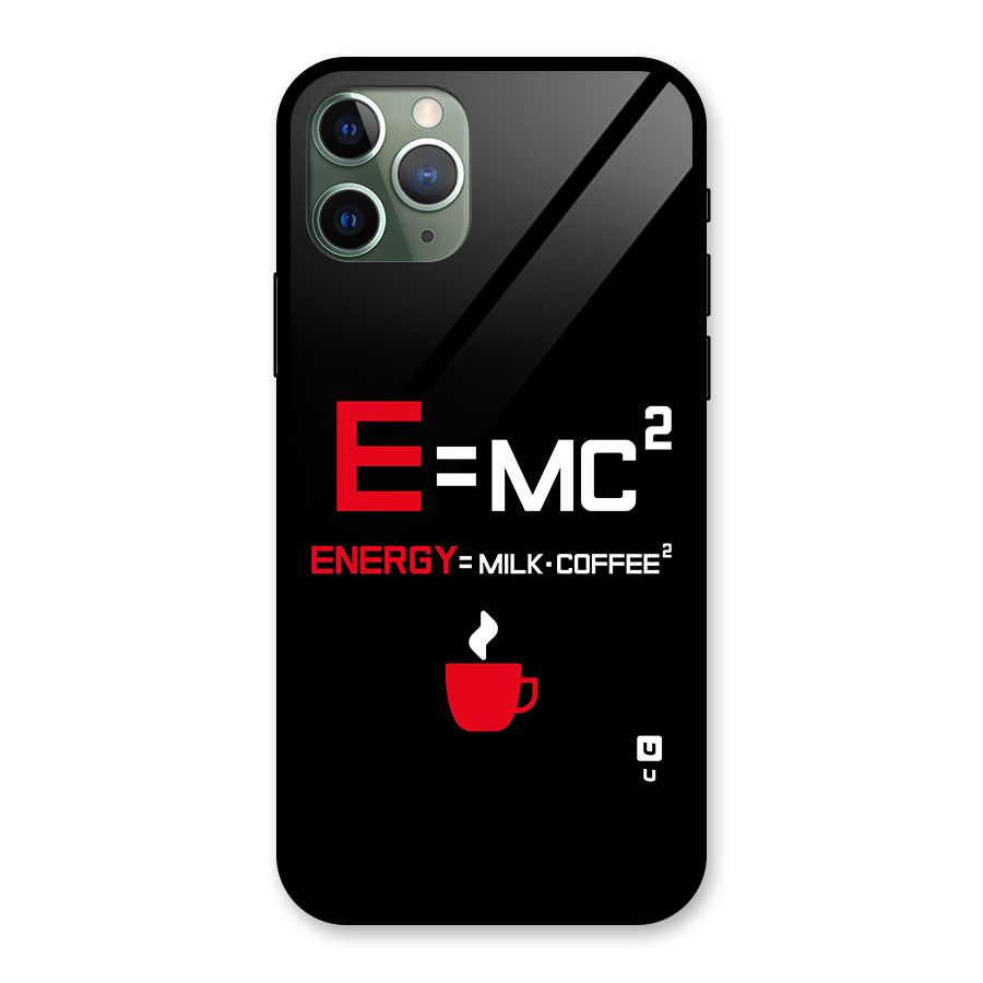Energy Coffee Equation Glass Back Case for iPhone 11 Pro