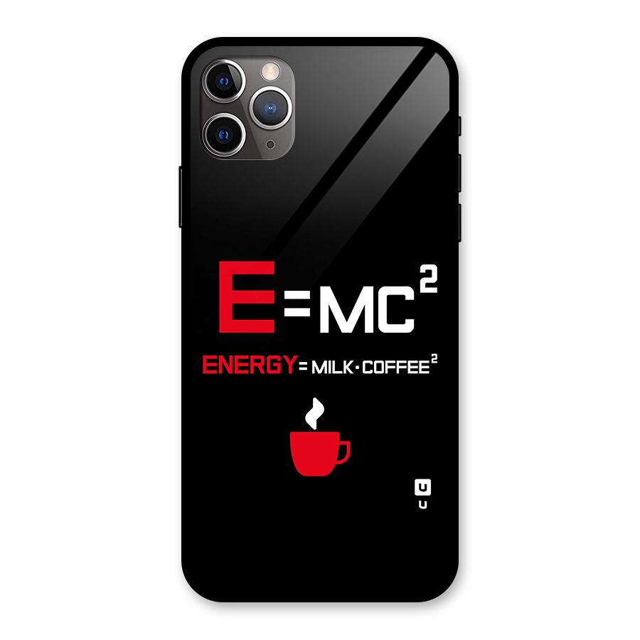 Energy Coffee Equation Glass Back Case for iPhone 11 Pro Max