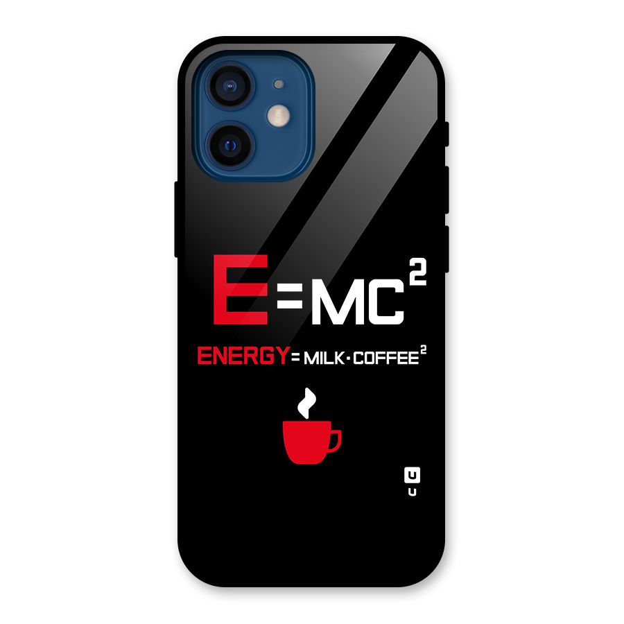 Energy Coffee Equation Glass Back Case for iPhone 12 Mini