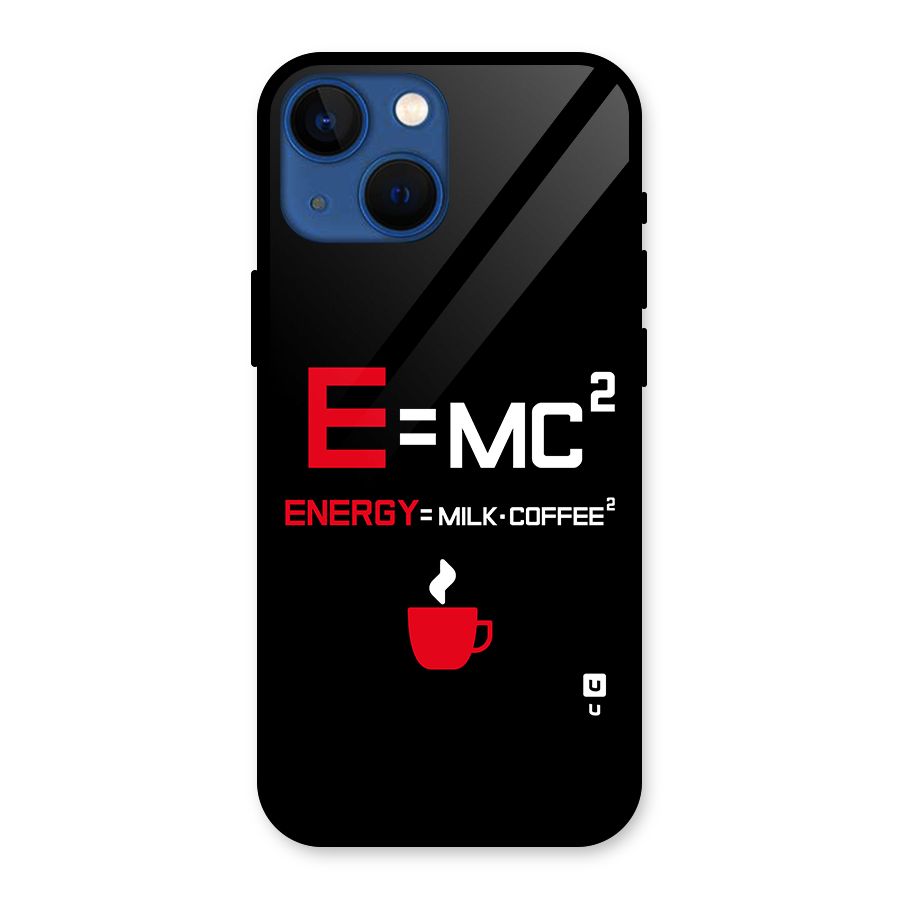 Energy Coffee Equation Glass Back Case for iPhone 13 Mini