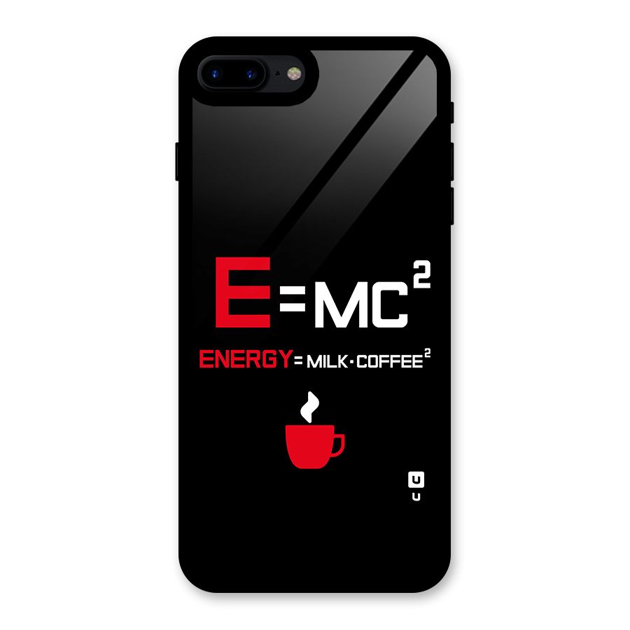 Energy Coffee Equation Glass Back Case for iPhone 8 Plus
