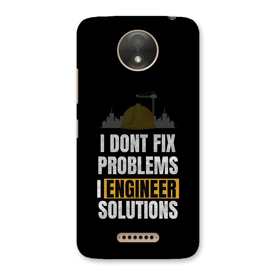 Engineer Solutions Back Case for Moto C Plus