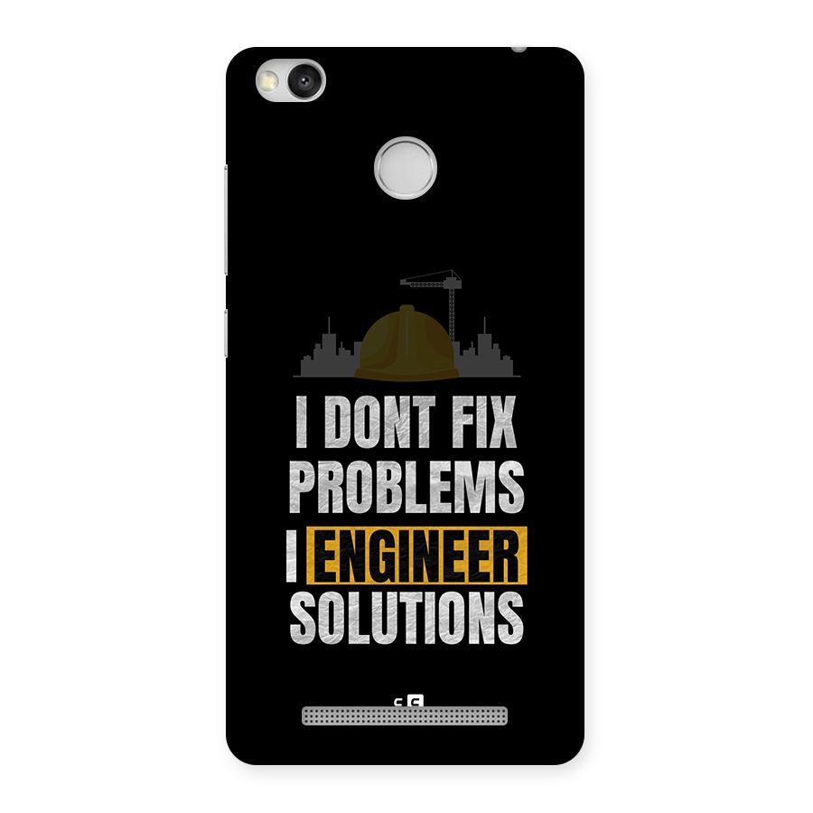 Engineer Solutions Back Case for Redmi 3S Prime