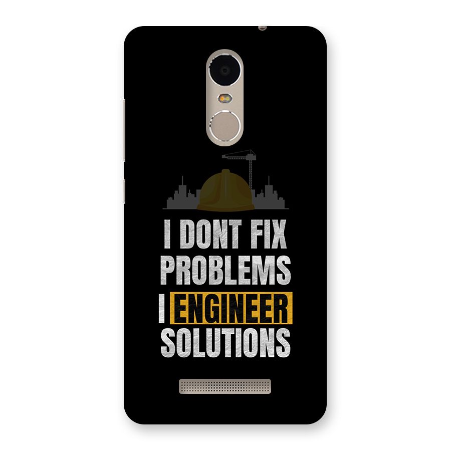 Engineer Solutions Back Case for Redmi Note 3