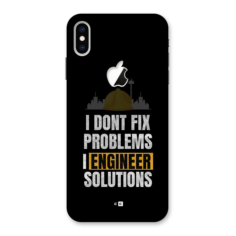 Engineer Solutions Back Case for iPhone XS Max Apple Cut