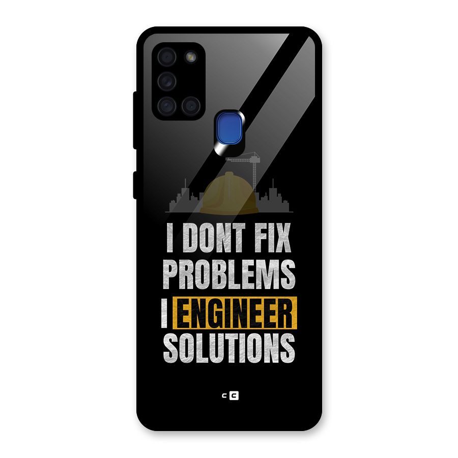Engineer Solutions Glass Back Case for Galaxy A21s