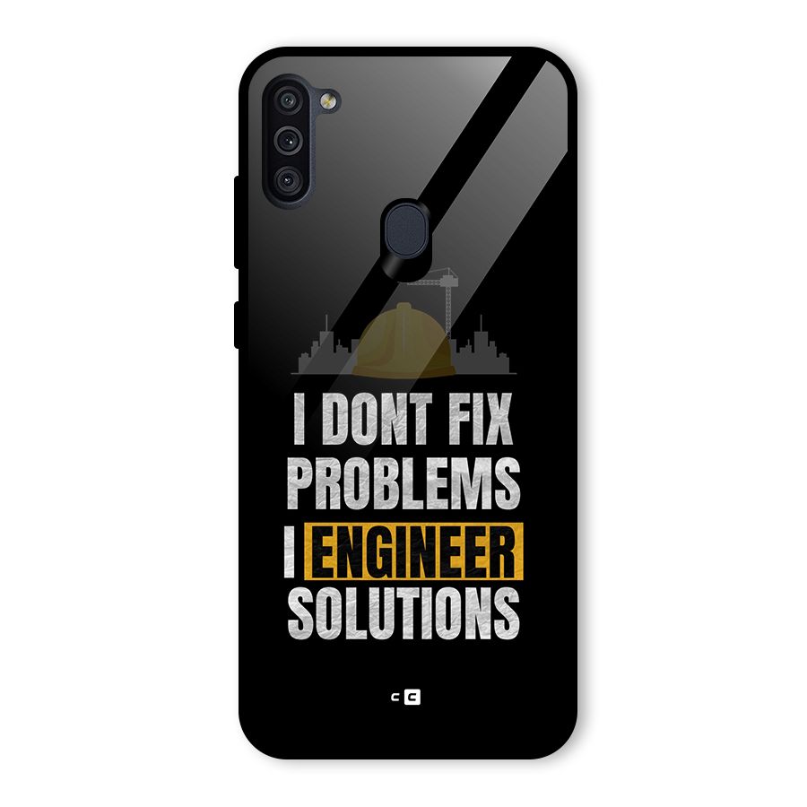 Engineer Solutions Glass Back Case for Galaxy M11