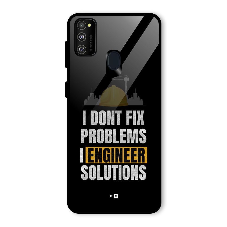 Engineer Solutions Glass Back Case for Galaxy M30s