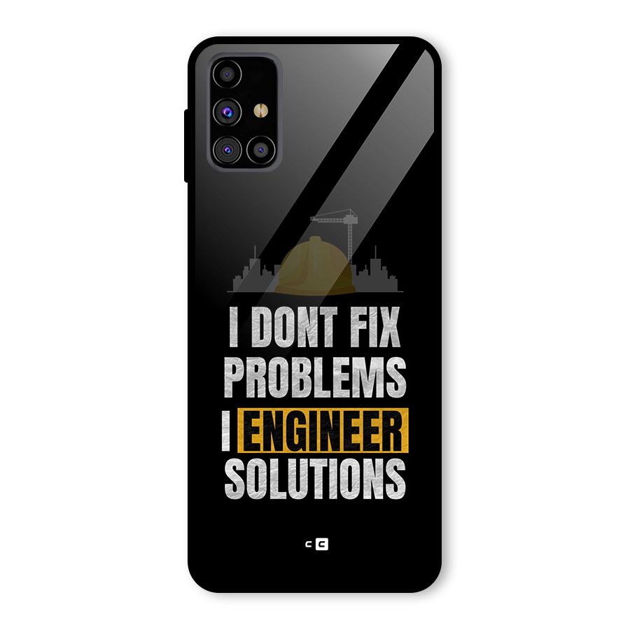 Engineer Solutions Glass Back Case for Galaxy M31s