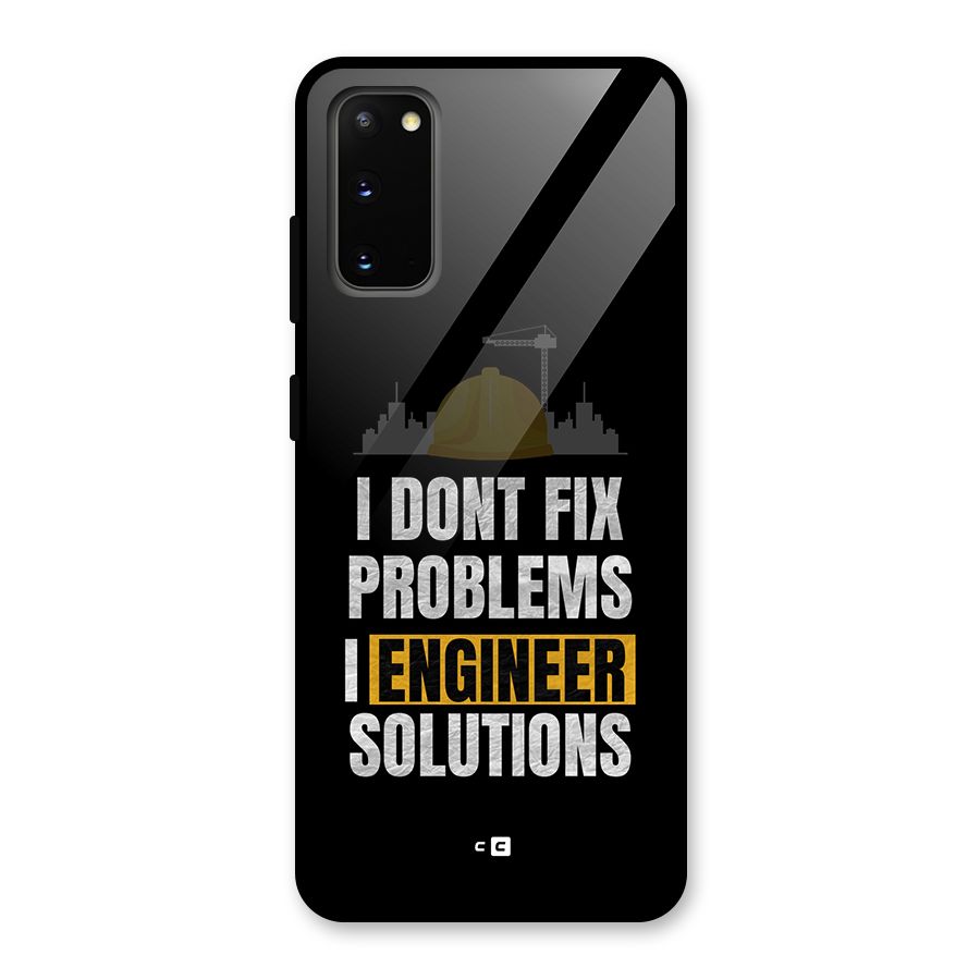 Engineer Solutions Glass Back Case for Galaxy S20