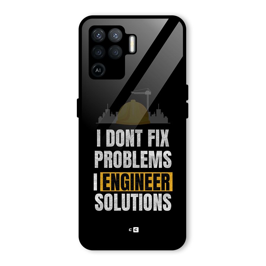 Engineer Solutions Glass Back Case for Oppo F19 Pro