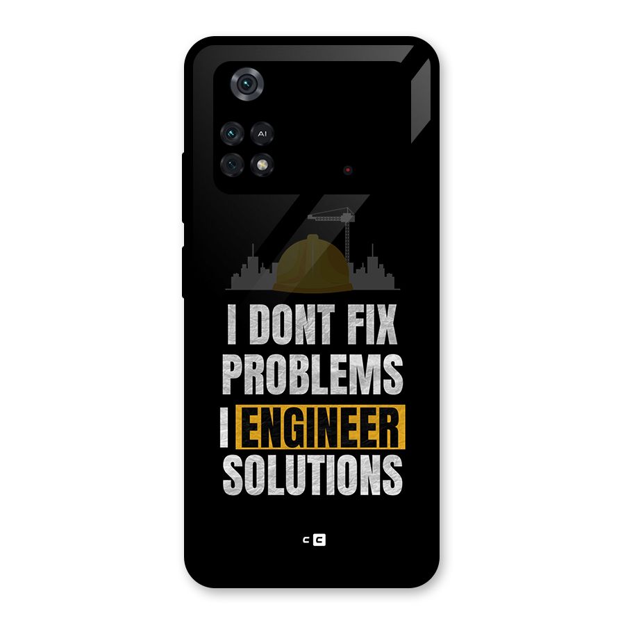 Engineer Solutions Glass Back Case for Poco M4 Pro 4G