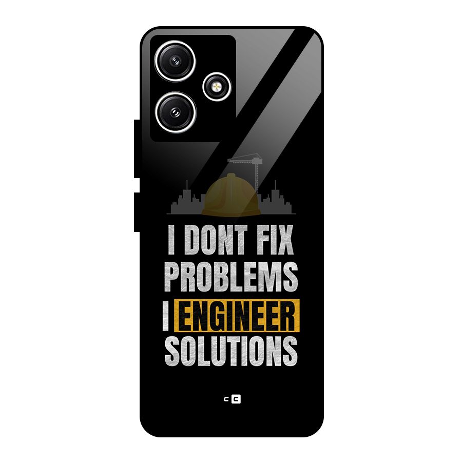 Engineer Solutions Glass Back Case for Poco M6 Pro