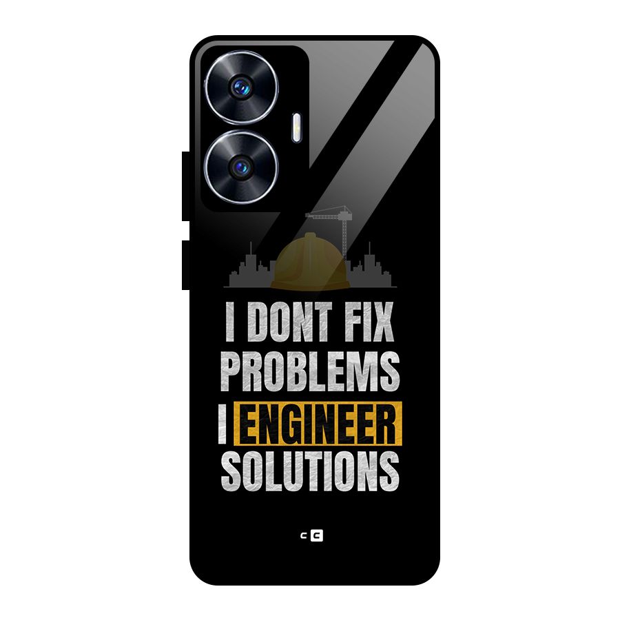 Engineer Solutions Glass Back Case for Realme Narzo N55