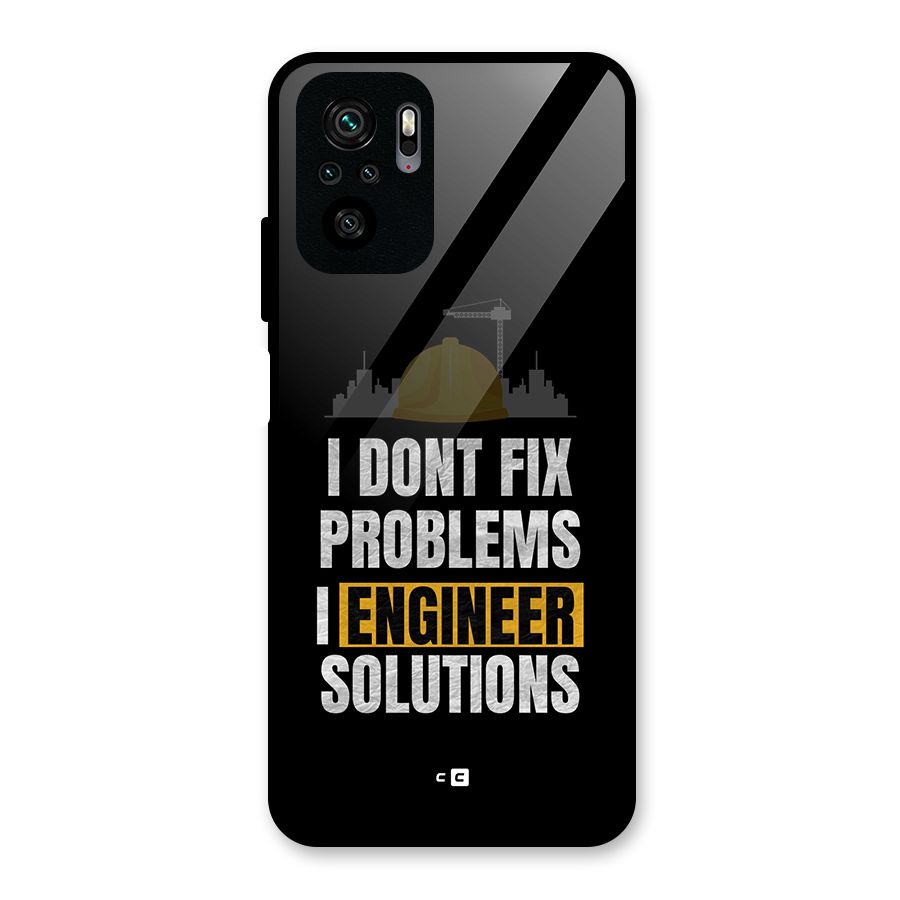 Engineer Solutions Glass Back Case for Redmi Note 10S