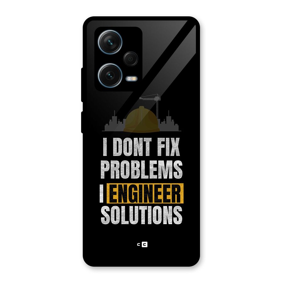 Engineer Solutions Glass Back Case for Redmi Note 12 Pro Plus 5G
