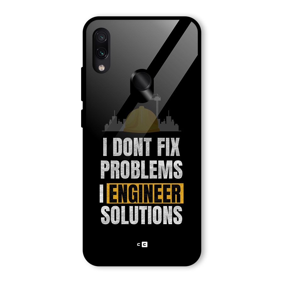 Engineer Solutions Glass Back Case for Redmi Note 7 Pro
