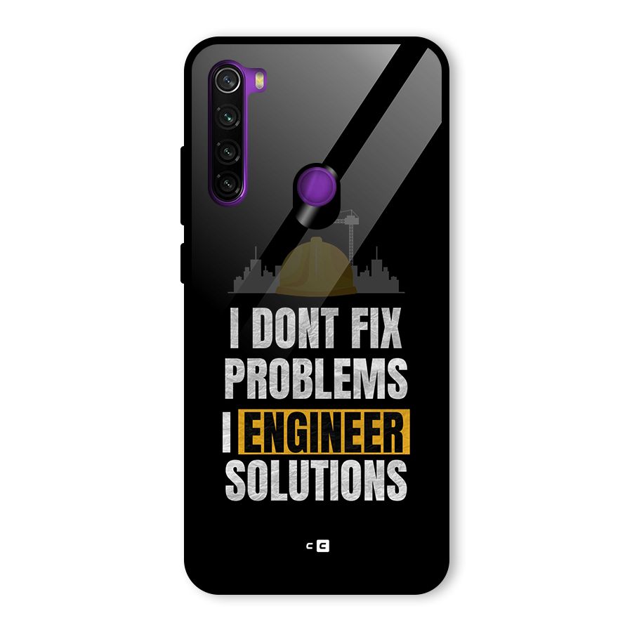 Engineer Solutions Glass Back Case for Redmi Note 8