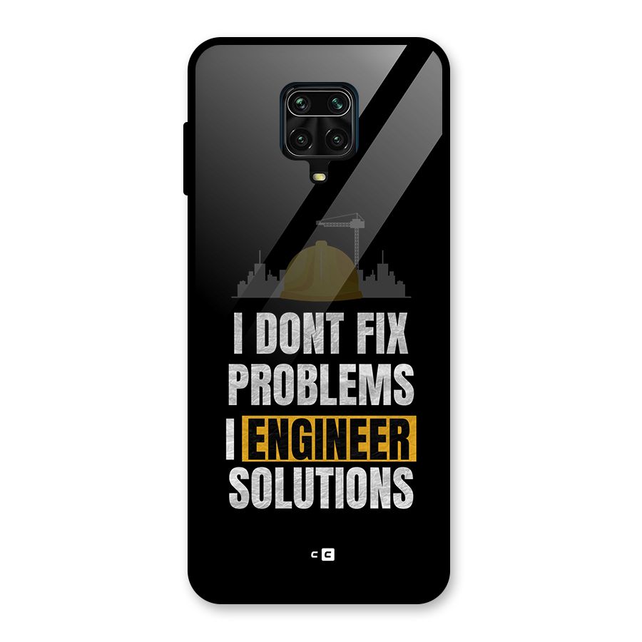 Engineer Solutions Glass Back Case for Redmi Note 9 Pro