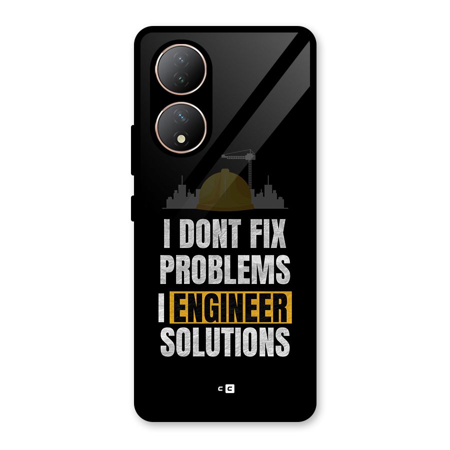 Engineer Solutions Glass Back Case for Vivo T2