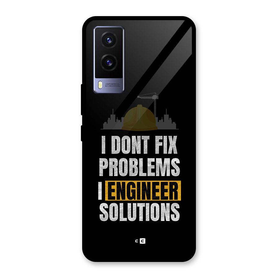 Engineer Solutions Glass Back Case for Vivo V21e 5G