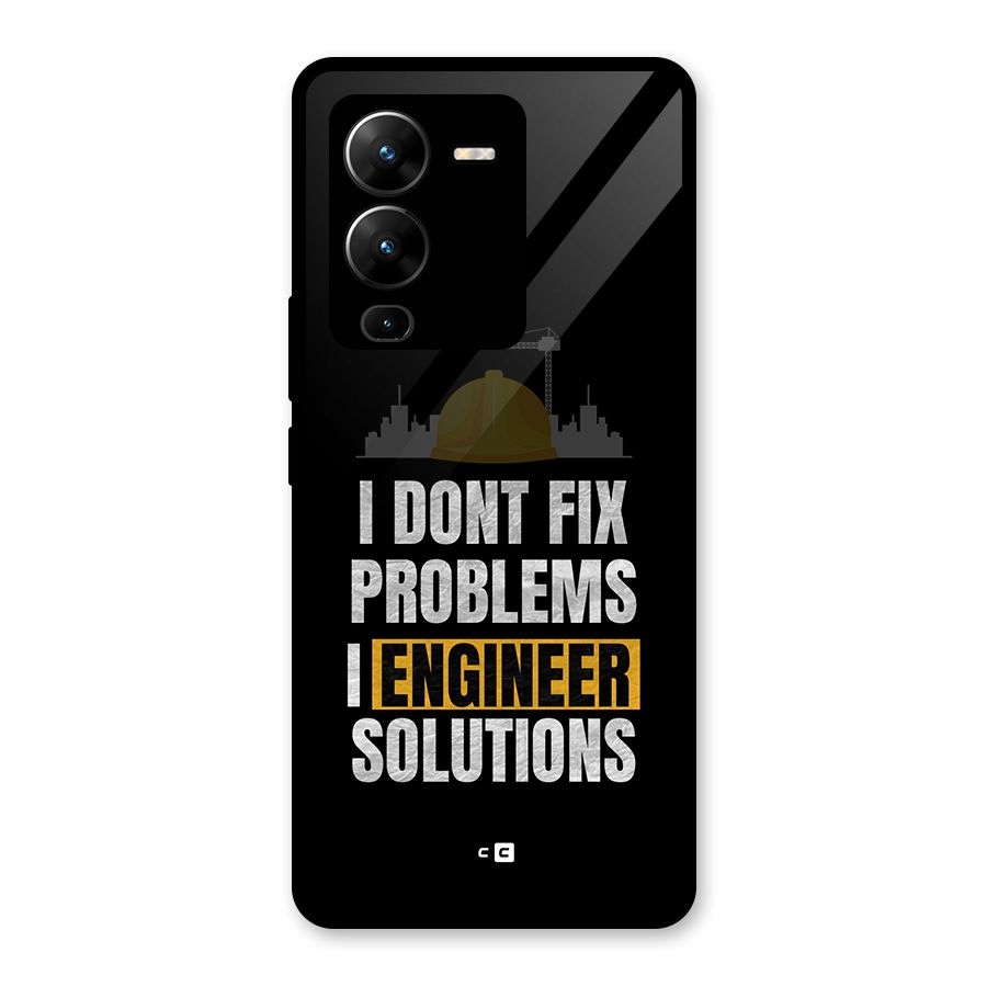 Engineer Solutions Glass Back Case for Vivo V25 Pro