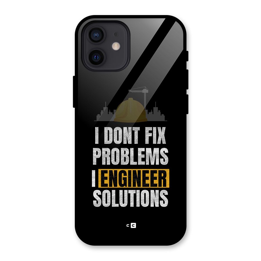 Engineer Solutions Glass Back Case for iPhone 12