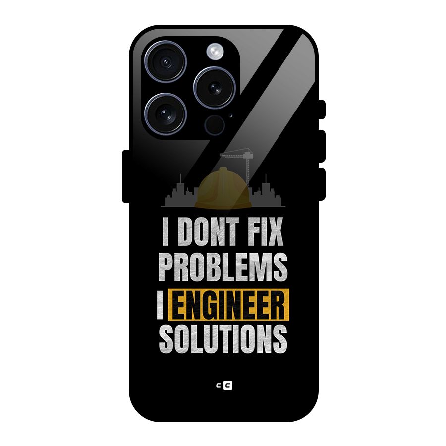 Engineer Solutions Glass Back Case for iPhone 15 Pro