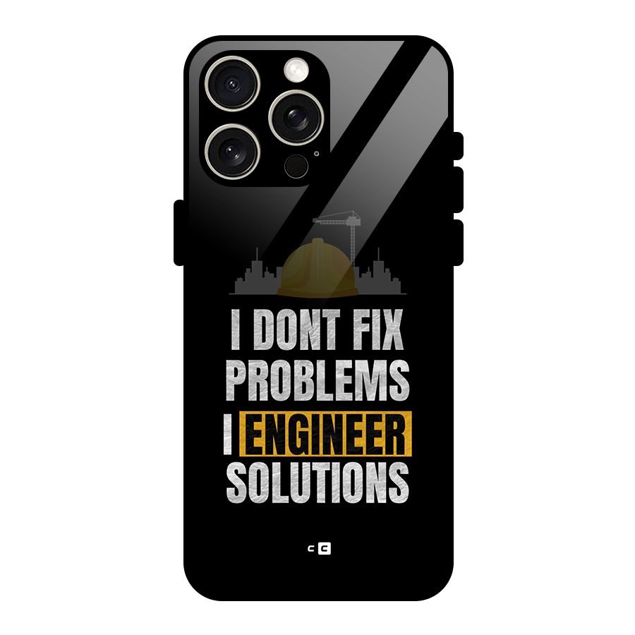 Engineer Solutions Glass Back Case for iPhone 15 Pro Max