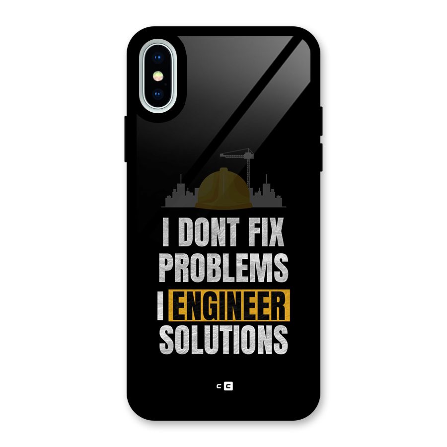 Engineer Solutions Glass Back Case for iPhone X