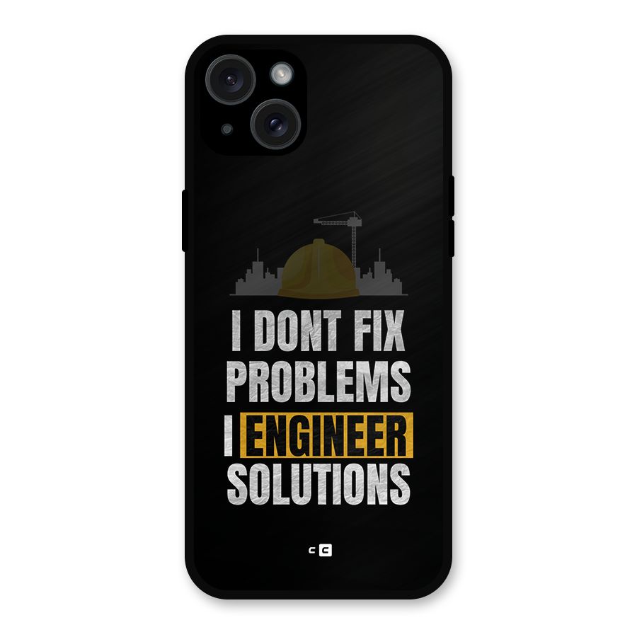 Engineer Solutions Metal Back Case for iPhone 15 Plus