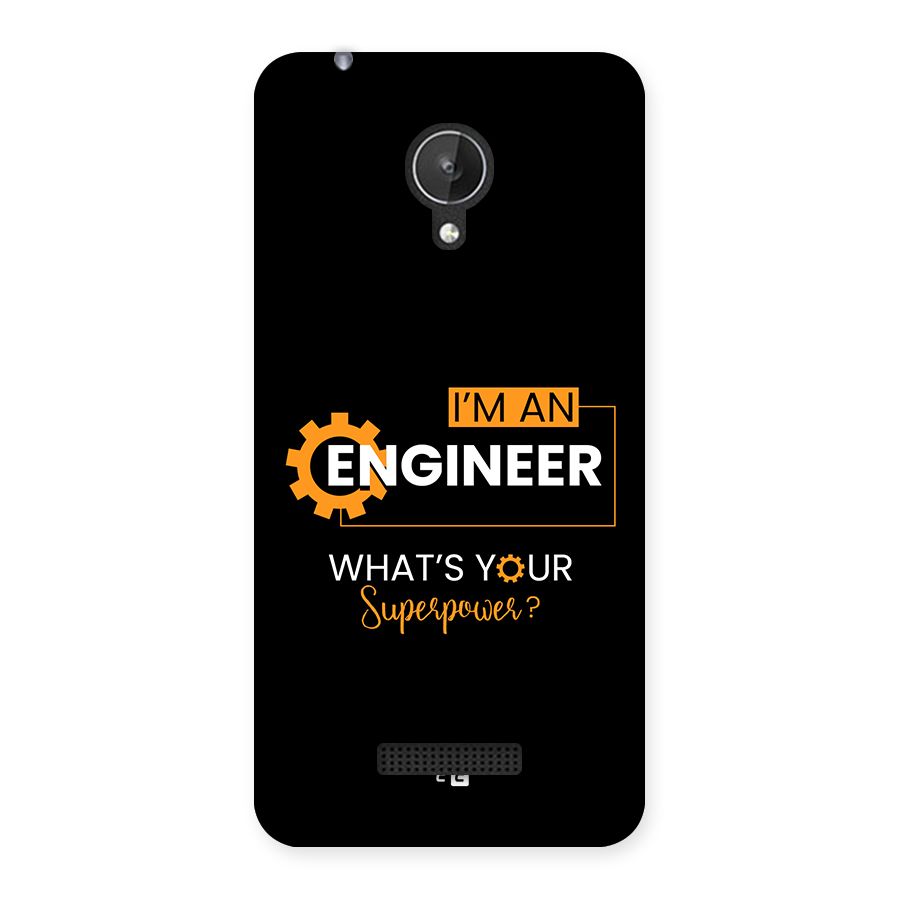 Engineer Superpower Back Case for Canvas Spark Q380
