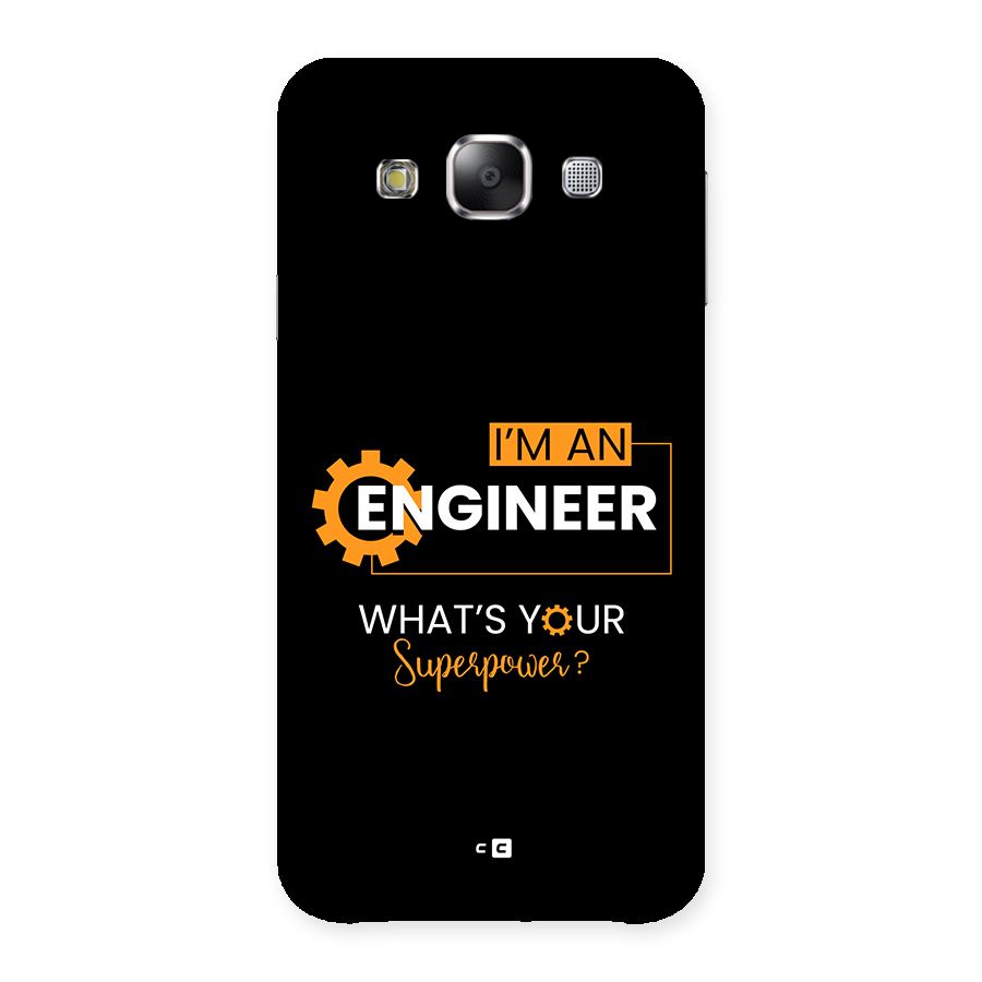 Engineer Superpower Back Case for Galaxy E5