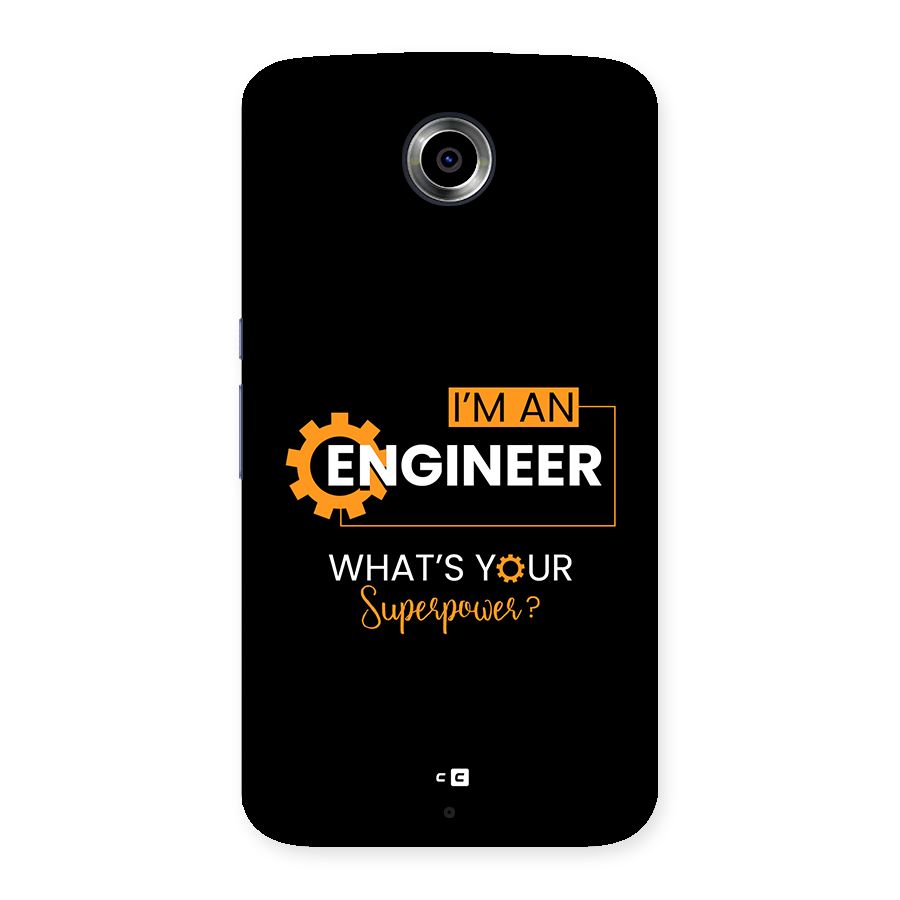 Engineer Superpower Back Case for Google Nexus 6