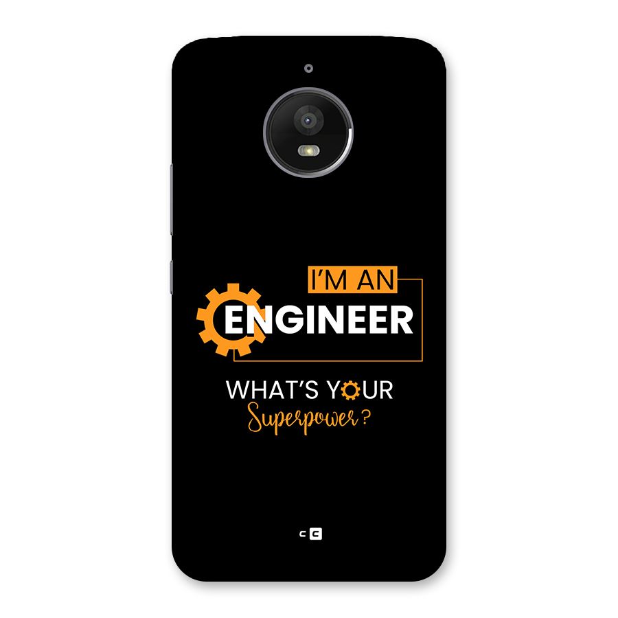Engineer Superpower Back Case for Moto E4 Plus