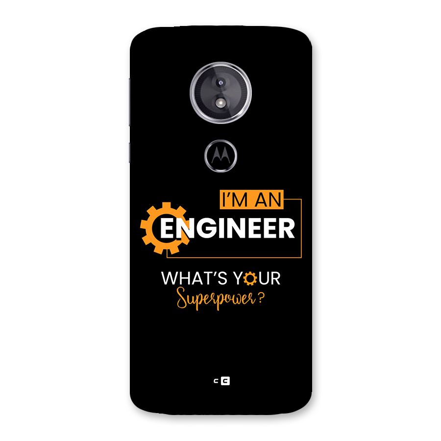 Engineer Superpower Back Case for Moto E5